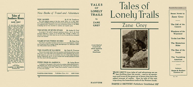Item #5572 Tales of Lonely Trails. Zane Grey