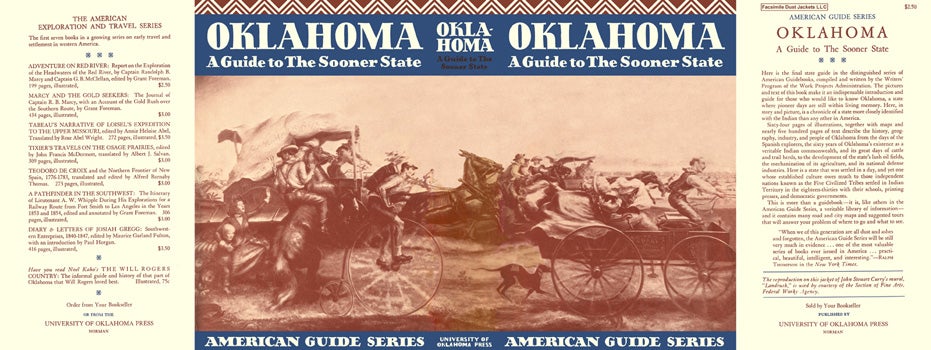 Item #55731 Oklahoma, A Guide to The Sooner State. American Guide Series, WPA