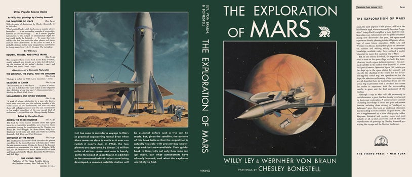 Item #55738 Exploration of Mars, The. Willy Ley, Wernher Von Braun, Chesley Bonestell.
