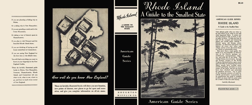 Item #55748 Rhode Island, A Guide to the Smallest State. American Guide Series, WPA