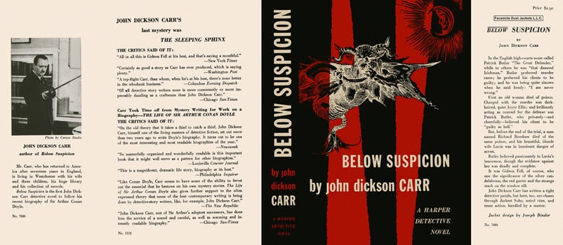 Item #558 Below Suspicion. John Dickson Carr