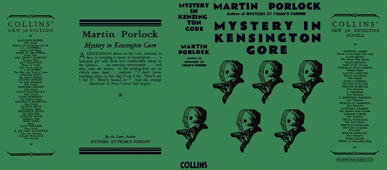 Item #55809 Mystery in Kensington Gore. Martin Porlock