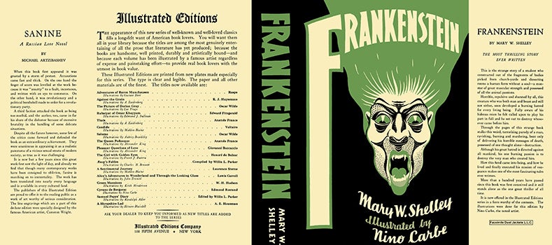 Item #55810 Frankenstein. Mary W. Shelley, Nino Carbe.