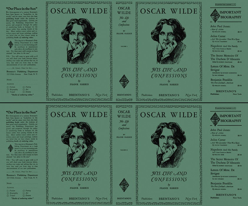 Item #5583 Oscar Wilde, His Life and Confessions (Volumes 1 and 2). Frank Harris
