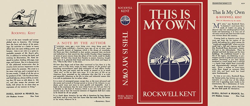 Item #5608 This Is My Own. Rockwell Kent