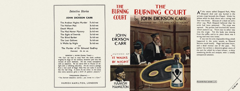 Item #561 Burning Court, The. John Dickson Carr