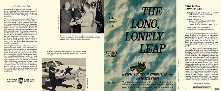 Item #5610 Long, Lonely Leap, The. Joseph W. Kittinger, Jr., Martin Caidin.