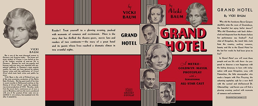Item #56116 Grand Hotel. Vicki Baum