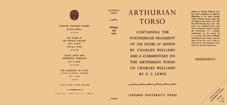 Item #5618 Arthurian Torso. C. S. Lewis, Charles Williams.