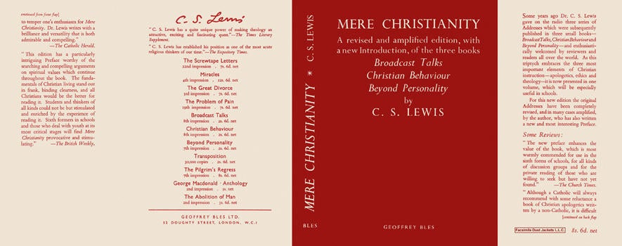 Item #5620 Mere Christianity. C. S. Lewis
