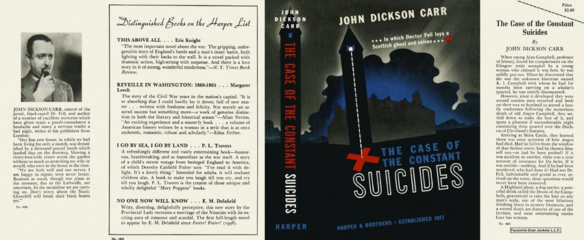 Item #563 Case of the Constant Suicides, The. John Dickson Carr
