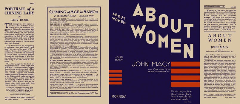 Item #5645 About Women. John Macy