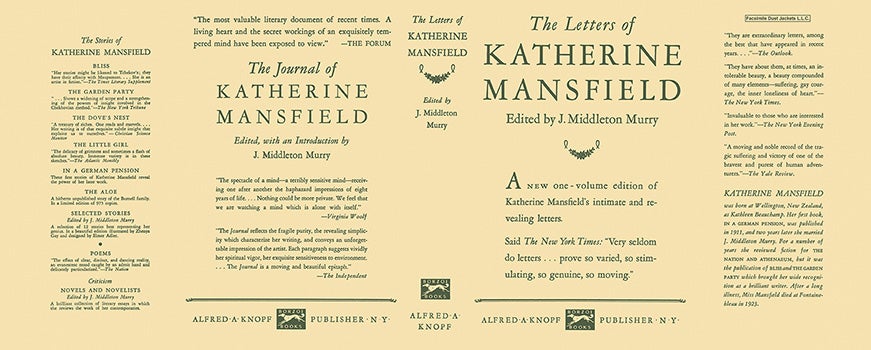 Item #5646 Letters of Katherine Mansfield, The. Middleton Murry