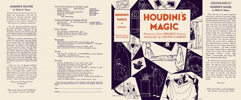 Item #5648 Houdini's Magic. Walter B. Gibson