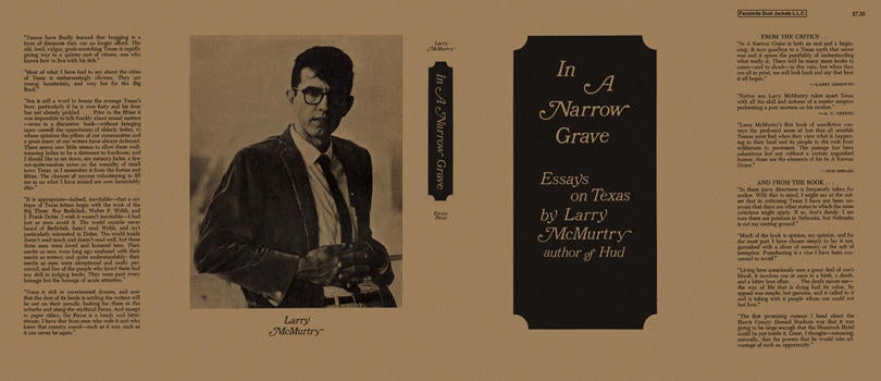 Item #5653 In a Narrow Grave: Essays on Texas. Larry McMurtry.
