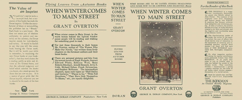 Item #5677 When Winter Comes to Main Street. Grant Overton.