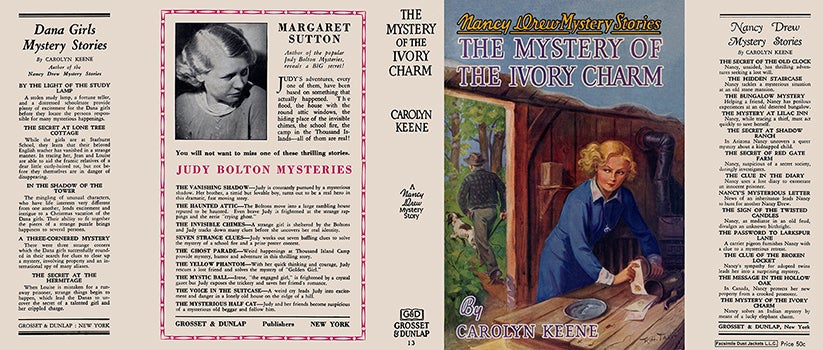 Item #56852 Nancy Drew #13: Mystery of the Ivory Charm, The. Carolyn Keene.
