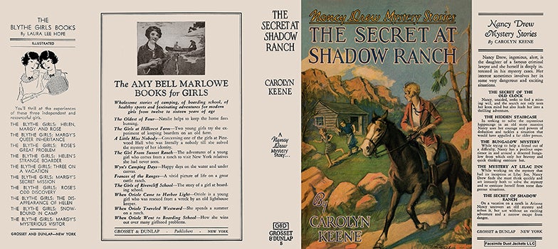 Item #56917 Nancy Drew #05: Secret at Shadow Ranch, The. Carolyn Keene.