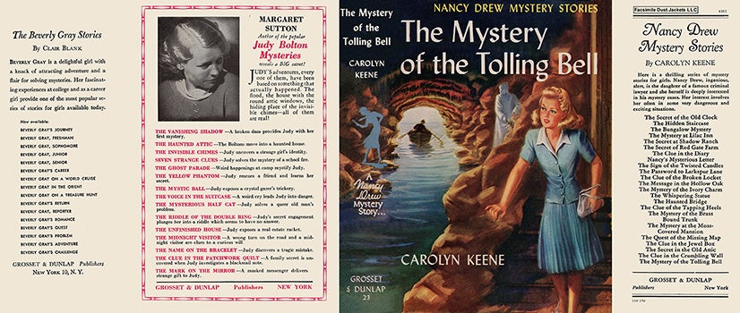 Item #56922 Nancy Drew #23: Mystery of the Tolling Bell. Carolyn Keene.