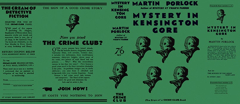 Item #56925 Mystery in Kensington Gore. Martin Porlock