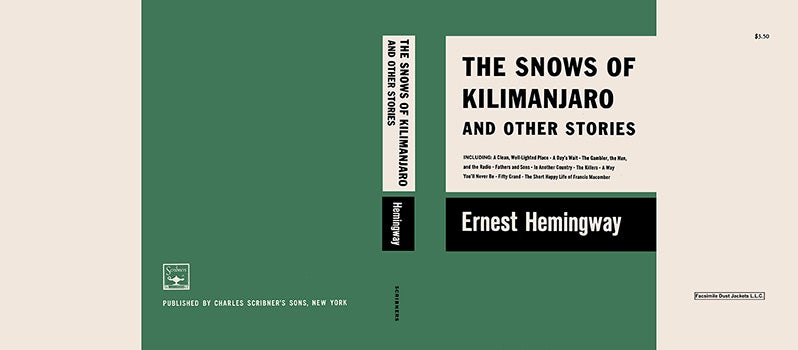 Item #56981 Snows of Kilimanjaro and Other Stories, The. Ernest Hemingway