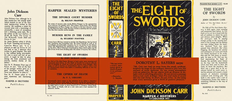 Item #570 Eight of Swords, The. John Dickson Carr
