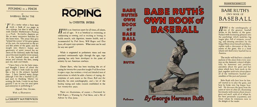 Item #5700 Babe Ruth's Own Book of Baseball. George Herman Ruth
