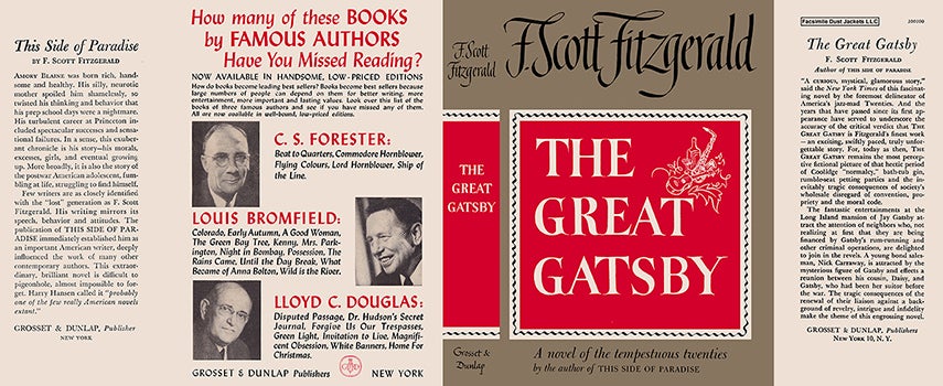 Item #57071 Great Gatsby, The. F. Scott Fitzgerald.