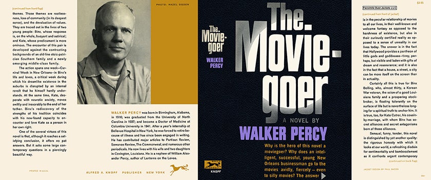 Item #57078 Moviegoer, The. Walker Percy.