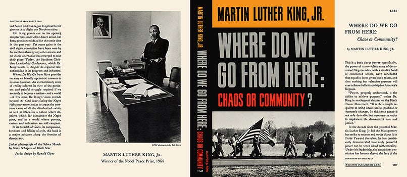 Item #57107 Where Do We Go From Here: Chaos or Community? Martin Luther King, Jr