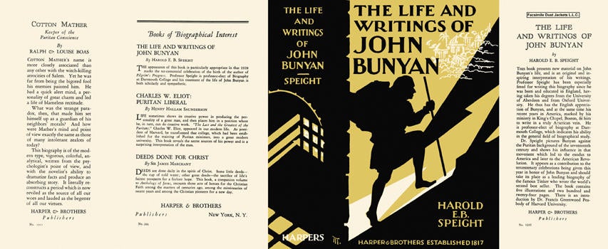Item #5711 Life and Writings of John Bunyan, The. Harold E. B. Speight