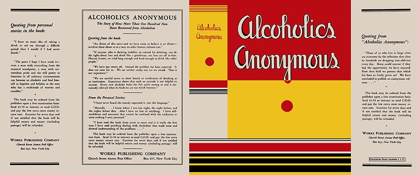 Item #57121 Alcoholics Anonymous. Bill Wilson