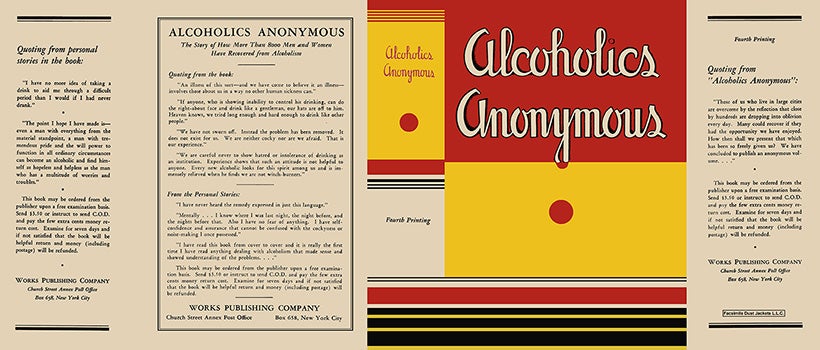 Item #57215 Alcoholics Anonymous. Bill Wilson