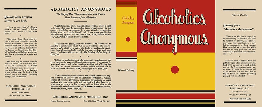 Item #57224 Alcoholics Anonymous. Bill Wilson.