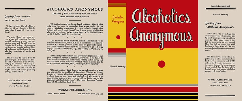 Item #57225 Alcoholics Anonymous. Bill Wilson