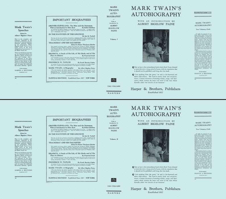 Item #5723 Mark Twain's Autobiography (Volumes 1 and 2). Mark Twain