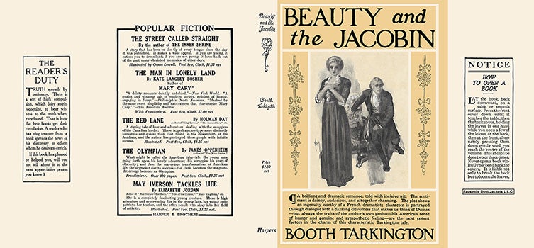 Item #57235 Beauty and the Jacobin. Booth Tarkington