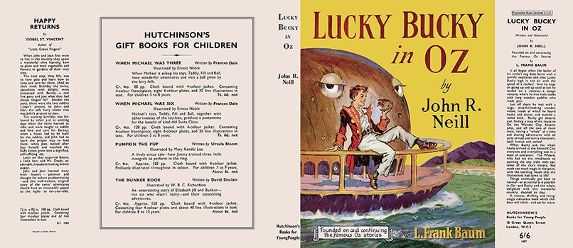 Item #57238 Lucky Bucky in Oz. John R. Neill