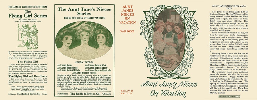 Item #57281 Aunt Jane's Nieces on Vacation. Edith Van Dyne, L. Frank Baum