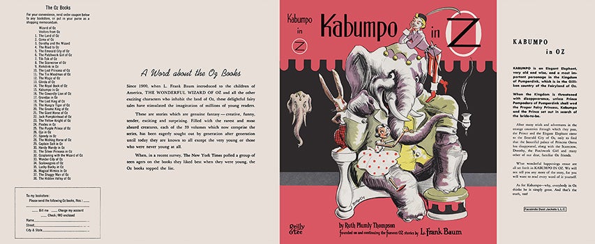 Item #57284 Kabumpo in Oz. Ruth Plumly Thompson, Dick Martin