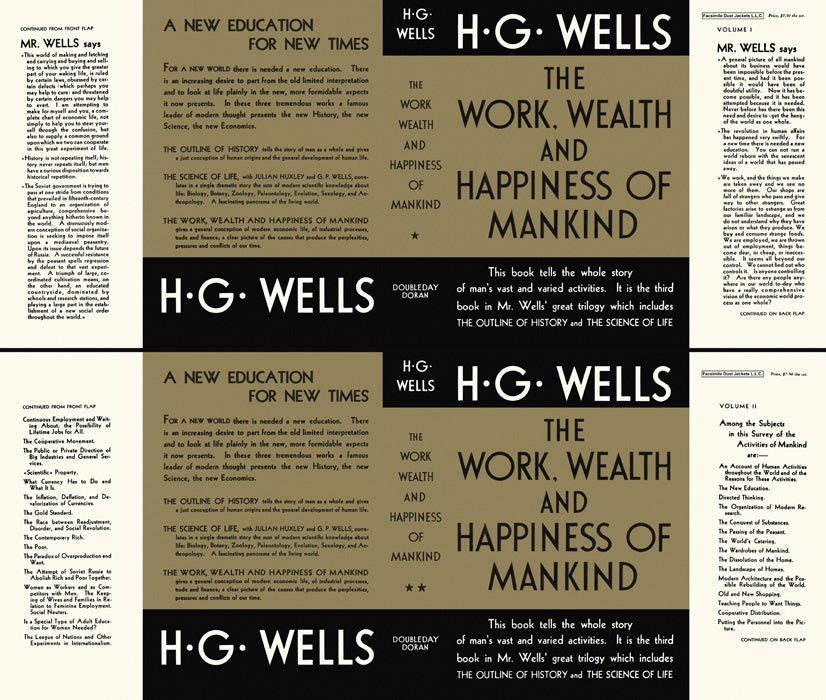 Item #5731 Work, Wealth and Happiness of Mankind, The (Volumes 1 and 2). H. G. Wells