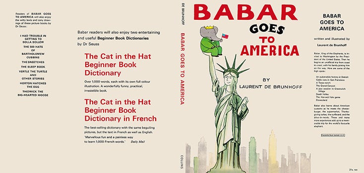 Item #57324 Babar Goes to America. Laurent De Brunhoff.