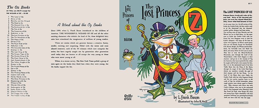 Item #57340 Lost Princess of Oz, The. L. Frank Baum, John R. Neill, Roland Roycraft.