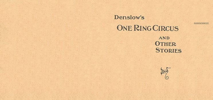 Item #57345 One Ring Circus and Other Stories. W. W. Denslow.