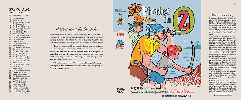 Item #57350 Pirates in Oz. Ruth Plumly Thompson, John R. Neill, Roland Roycraft