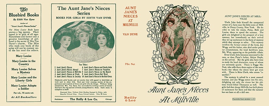 Item #57390 Aunt Jane's Nieces at Millville. Edith Van Dyne, L. Frank Baum.