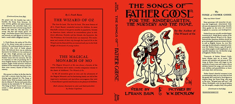 Item #57416 Songs of Father Goose, The. L. Frank Baum, W. W. Denslow.