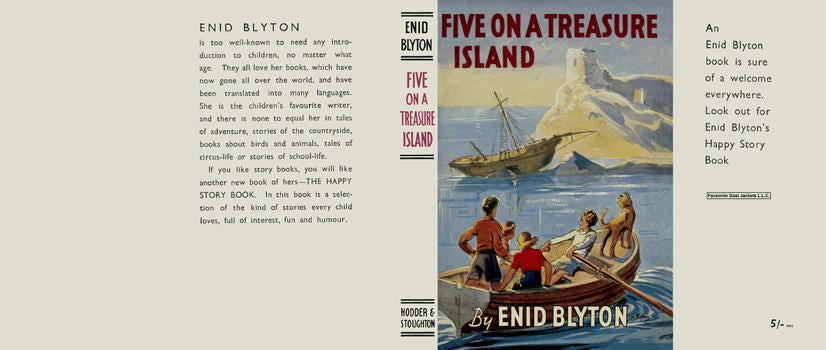 Item #5742 Five #01: Five on a Treasure Island. Enid Blyton, Eileen Soper