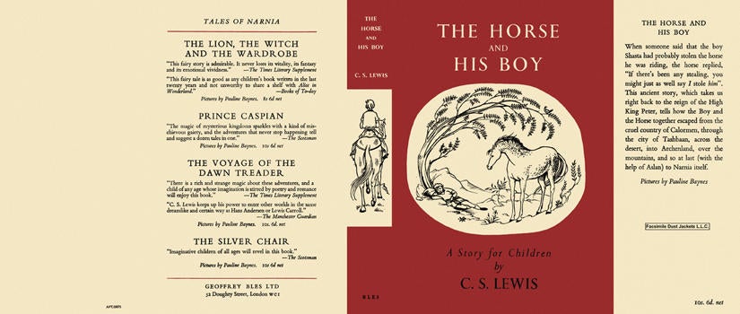 Item #5752 Horse and His Boy, The. C. S. Lewis