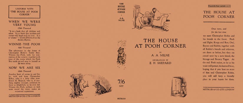 Item #5766 House at Pooh Corner, The. A. A. Milne, E. H. Shepard.